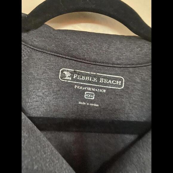 Pebble Beach Gray 1/4 Zip Golf Pullover XXL - Picture 3 of 4